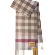 100% Cashmere Tartan Scarf by Edinburgh Cashmere (Unisex)