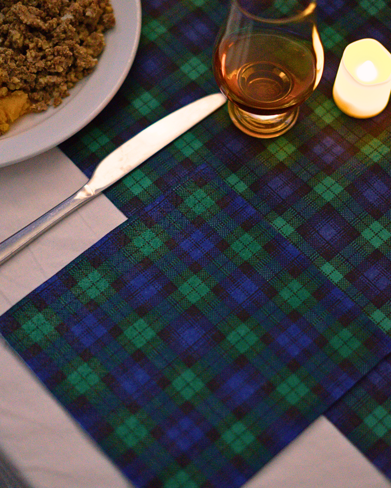 Black Watch Napkins Serviettes (Pack of 20)