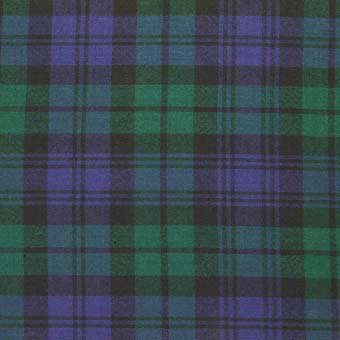 100% Wool Tartan Neck Tie - Black Watch Modern