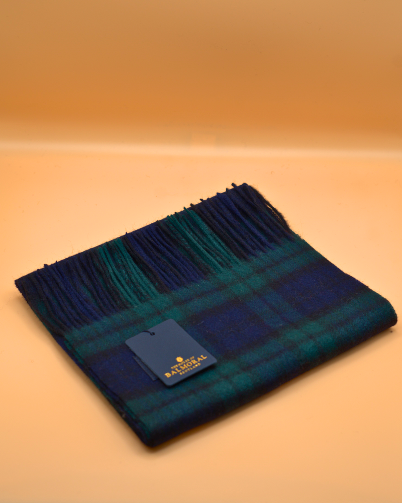 100% Cashmere Tartan Scarf by Balmoral