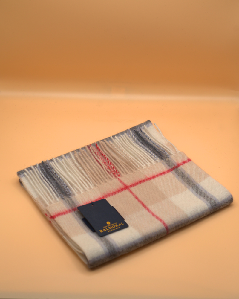 100% Cashmere Tartan Scarf by Balmoral
