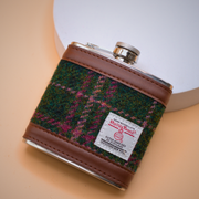 6oz Harris Tweed Hip Flask