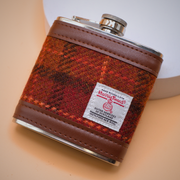 6oz Harris Tweed Hip Flask