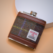 6oz Harris Tweed Hip Flask
