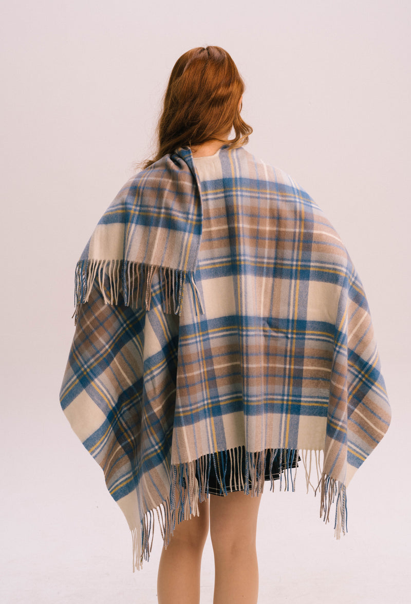 Women's Tartan Lambswool Mini Cape
