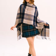 Women's Tartan Lambswool Mini Cape