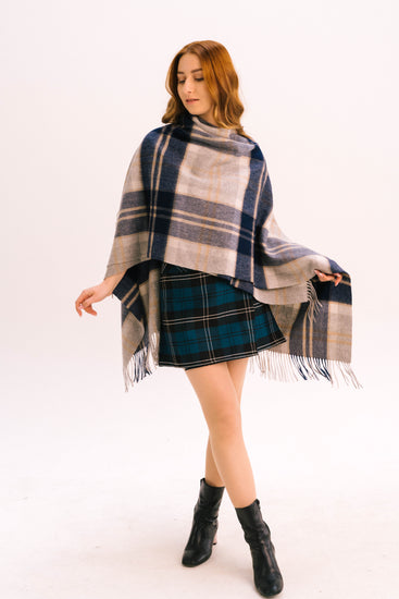 Women's Tartan Lambswool Mini Cape