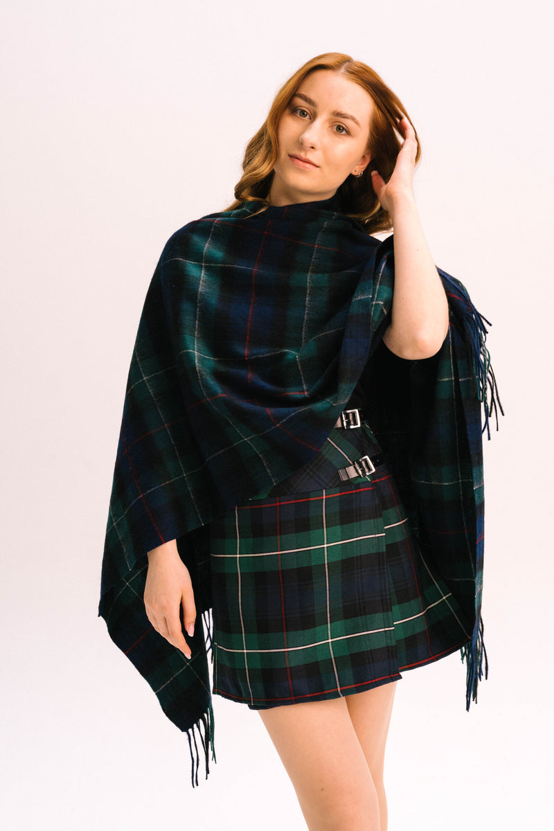 Women's Tartan Lambswool Mini Cape