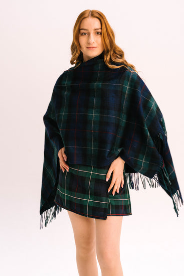 Women's Tartan Lambswool Mini Cape