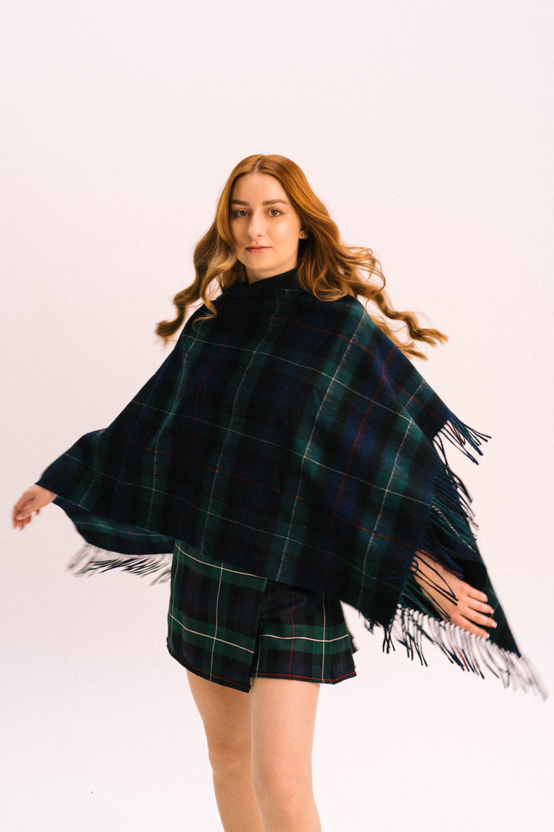 Women's Tartan Lambswool Mini Cape