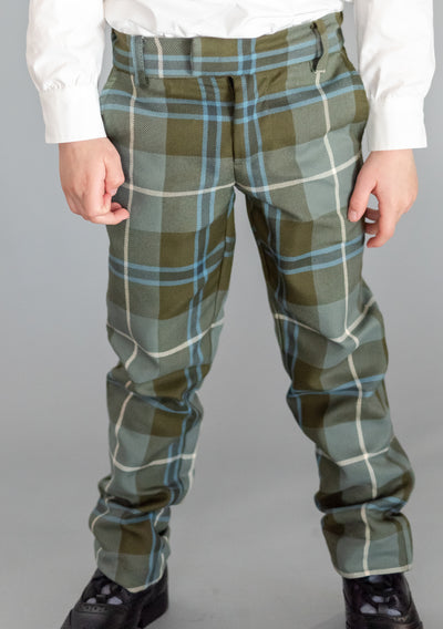 Kids Polyviscose Trews - Douglas Weathered Tartan