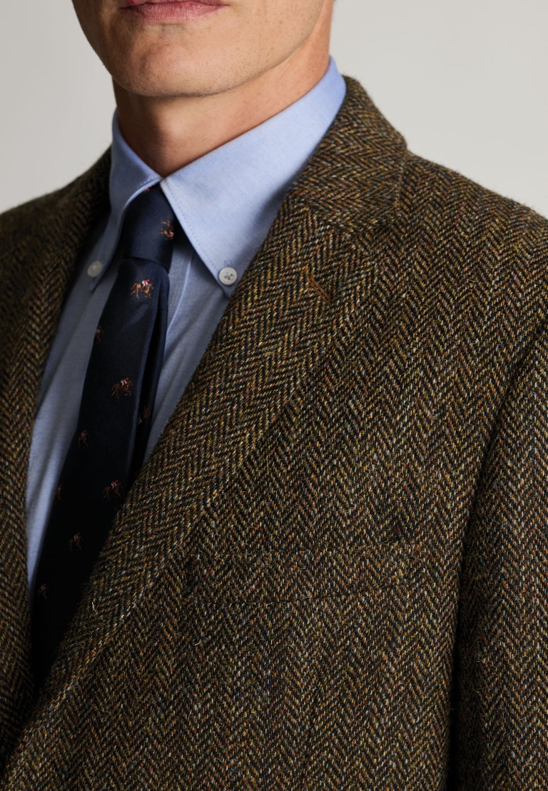 Mens Harris Tweed Tailored Fit Jacket - Dumfries