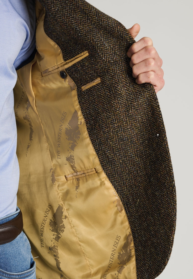 Mens Harris Tweed Tailored Fit Jacket - Dumfries