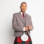 Clunie Tweed Jacket and 5 Button Waistcoat by House of Edgar - Russet