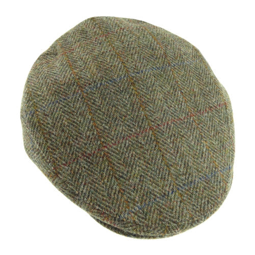 Harris Tweed Tartan Flat Cap - One Size