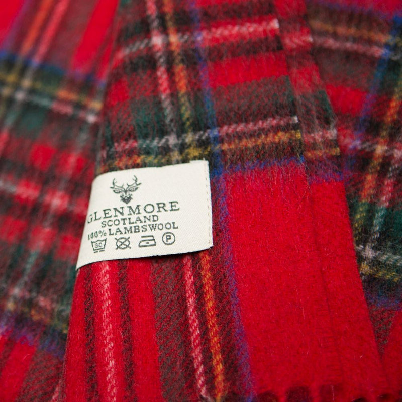 Glenmore 100% Lambswool Tartan Scarf - Royal Stewart