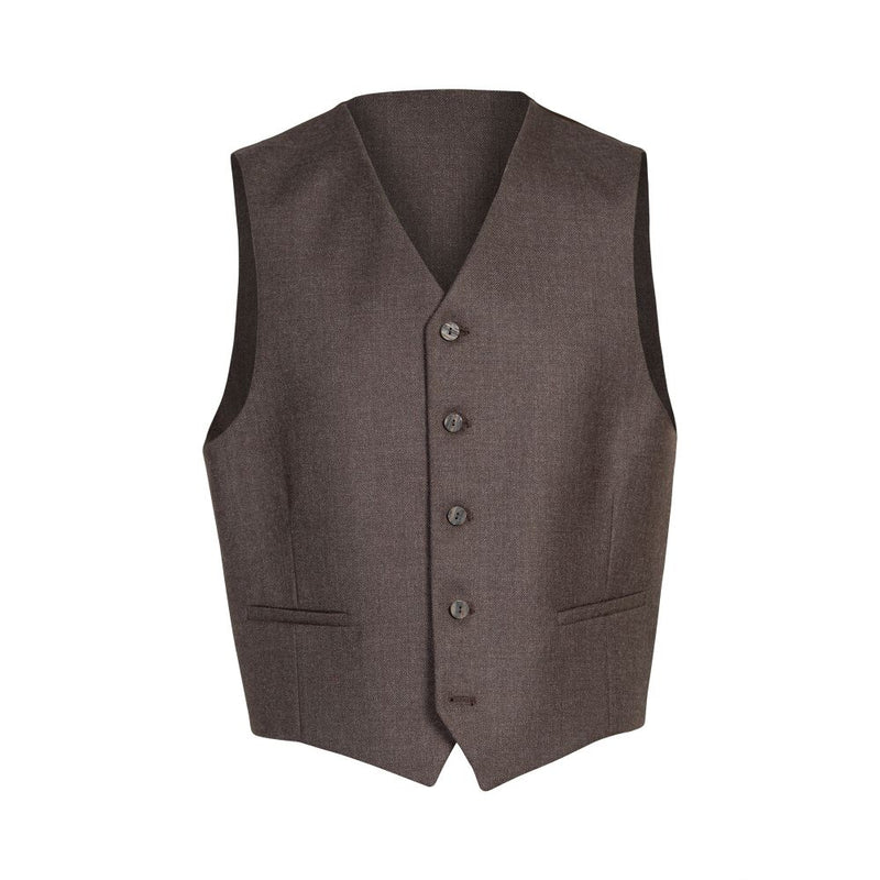 Crail Tweed Jacket and 5 Button Waistcoat by House of Edgar - Peat