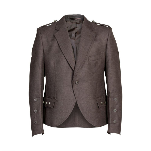 O Ceallaigh Peat Colour Tweed Jacket With leather trims.