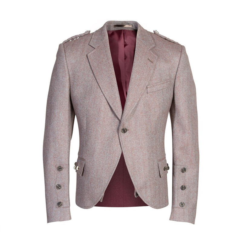 Clunie Tweed Jacket and 5 Button Waistcoat by House of Edgar - Russet