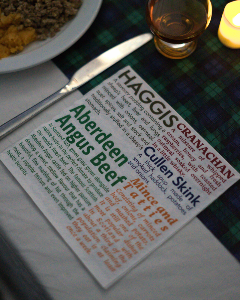 Scottish Delicacies (Pack of 20) Napkins Serviettes