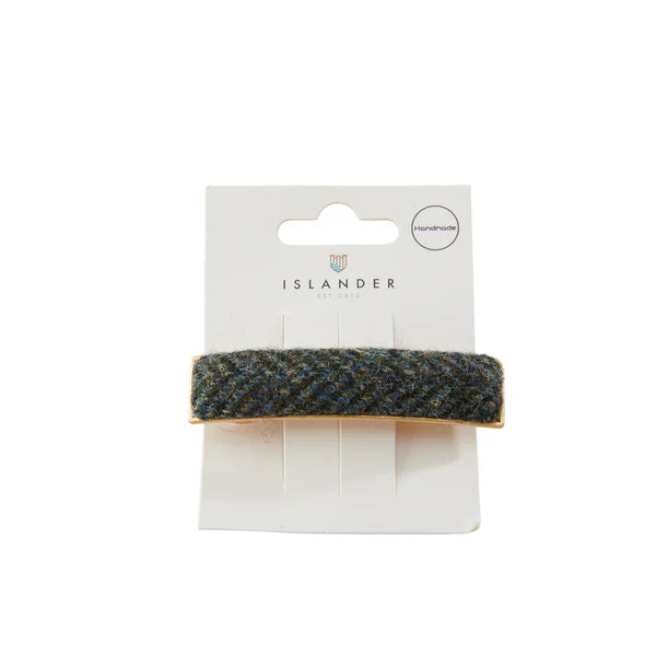 Islander® Harris Tweed Barrette Rectangle Hair Clip