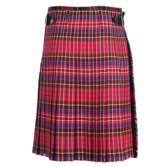 Clearance MTM Wool Kilt - 5 Yard - MacPherson Red Modern - Waist 32 Length 22