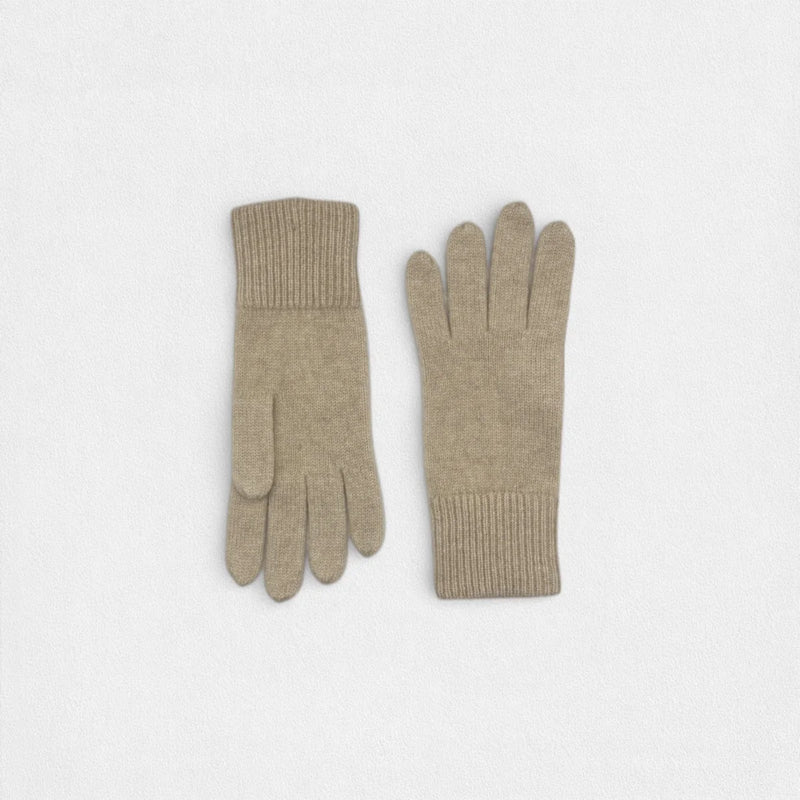 100% Cashmere Gloves One-Size - Cream
