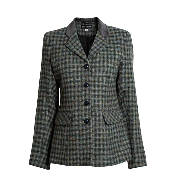 Women's Harris Tweed Jacket - Maggie - Green Check