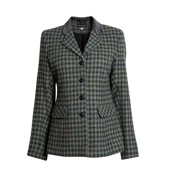 Women's Harris Tweed Jacket - Maggie - Green Check