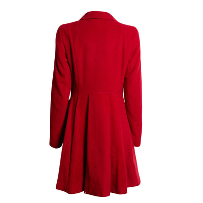 Women's Wool Coat - Zoe - Red
