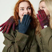 Islander® Ladies Harris Tweed and Leather Gloves