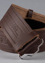Kids Celtic Leather Kilt Belt - Brown