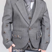 Kids Light Grey Braemar Jacket & Vest