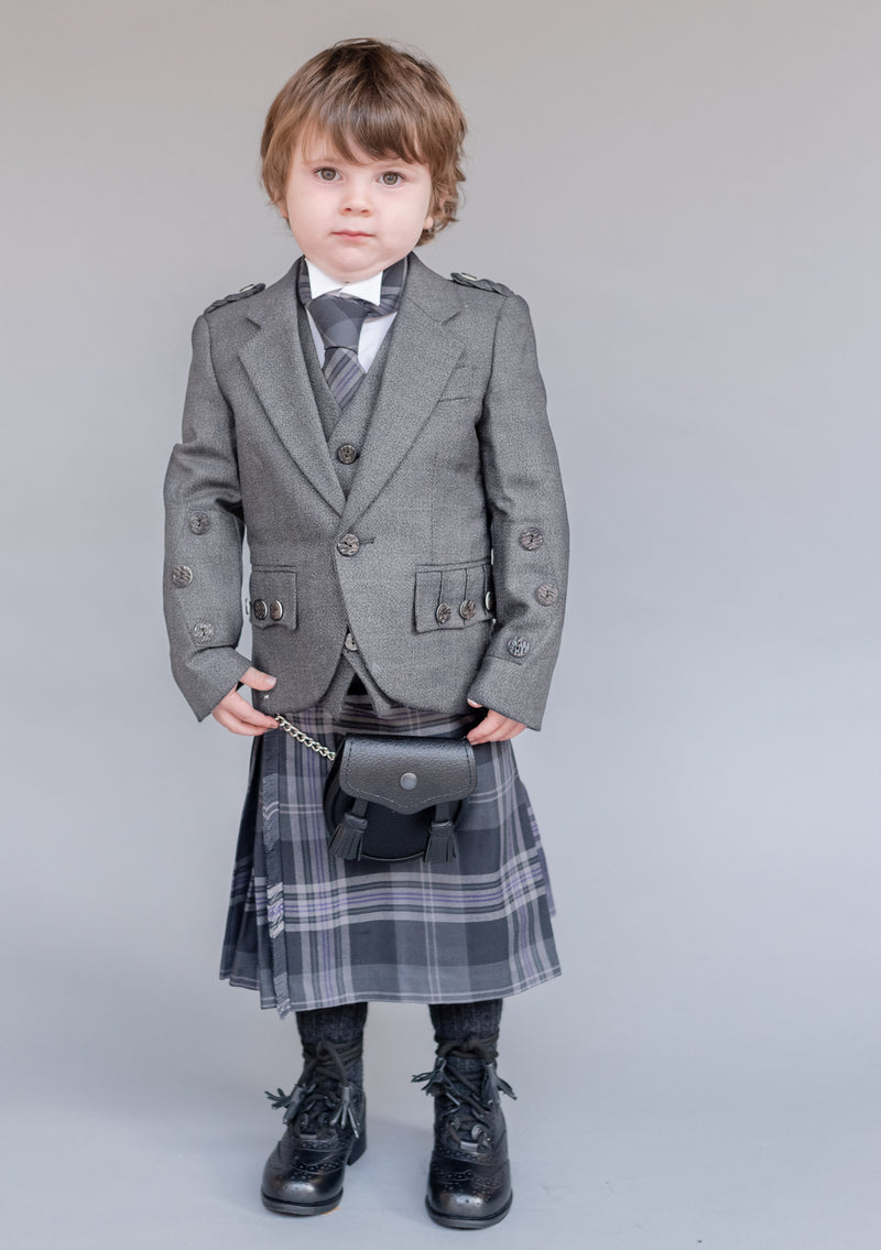 Kids Light Grey Braemar Jacket & Vest