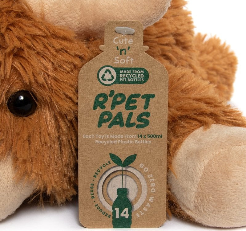 Rpet Pals Hughie Highland Cow Soft Toy - Laying 30 CM