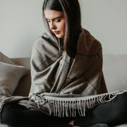 Scottish Made Natural Cashmere Throw - 3 Colours by Lovat Mills