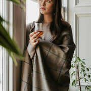 Scottish Made Natural Cashmere Throw - 3 Colours by Lovat Mills
