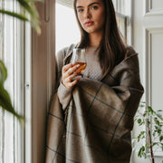 Scottish Made Natural Cashmere Throw - 3 Colours by Lovat Mills