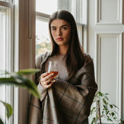 Scottish Made Natural Cashmere Throw - 3 Colours by Lovat Mills