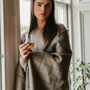 Scottish Made Natural Cashmere Throw - 3 Colours by Lovat Mills