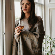 Scottish Made Natural Cashmere Throw - 3 Colours by Lovat Mills