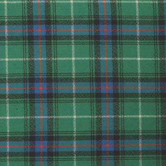 100% Wool Tartan Neck Tie - MacDonald of the Isles Green Ancient