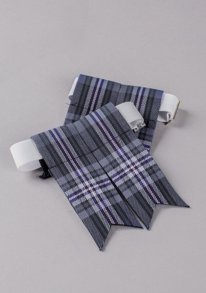 KILT FLASHES TARTAN GREY GRANITE POINTED MADE IN SCOTLAND HOSE SOCK KILTWEAR NEW KILT FLASHES TARTAN GREY GRANITE POINTED MADE IN SCOTLAND HOSE SOCK KILTWEAR NEW