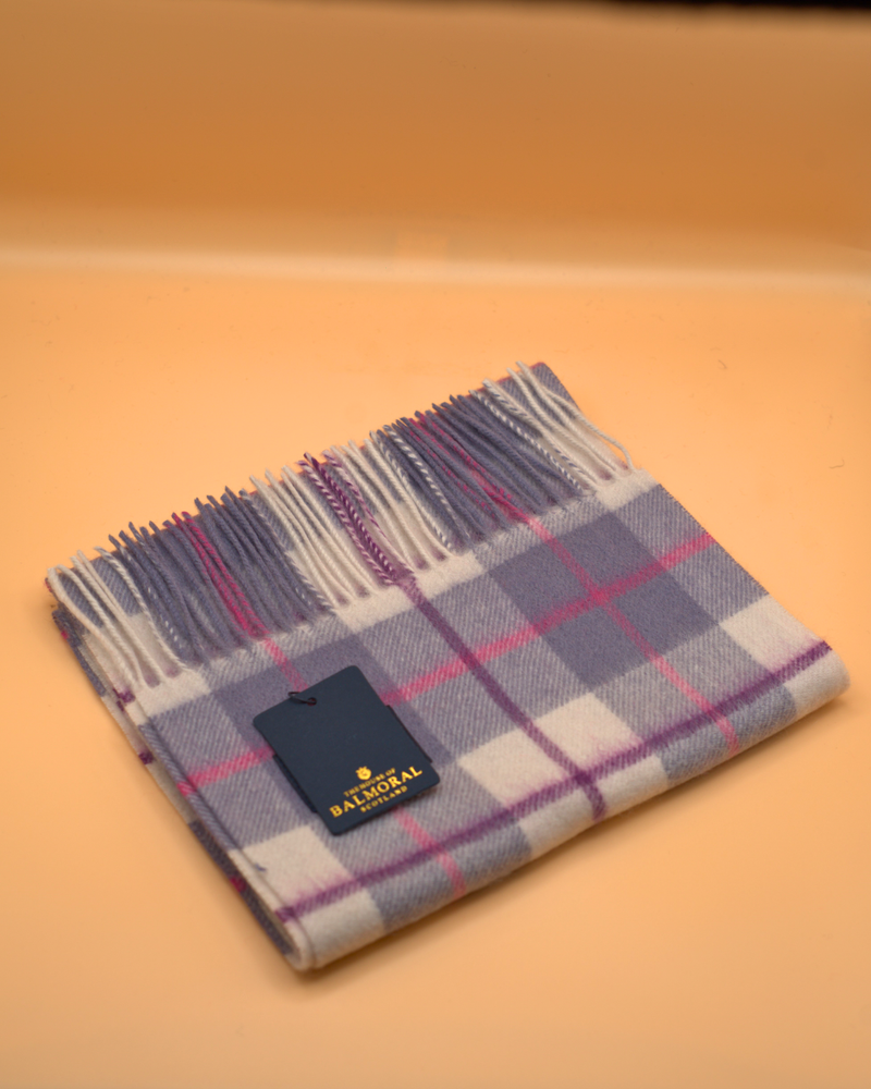 100% Cashmere Tartan Scarf by Balmoral