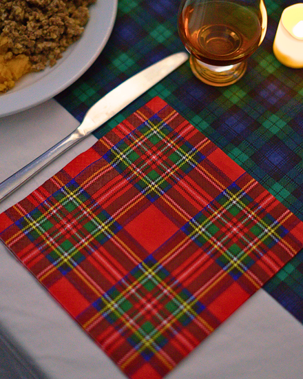 Royal Stewart Tartan Napkin Serviettes (Pack of 20)