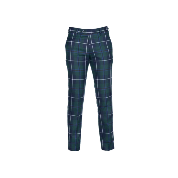 Instock Polyviscose Tartan Trousers - Douglas Modern