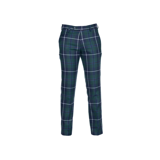 Instock Polyviscose Tartan Trousers - Douglas Modern