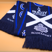 Scotland Scarf – Football and Rugby Fan Scarf with Thistle