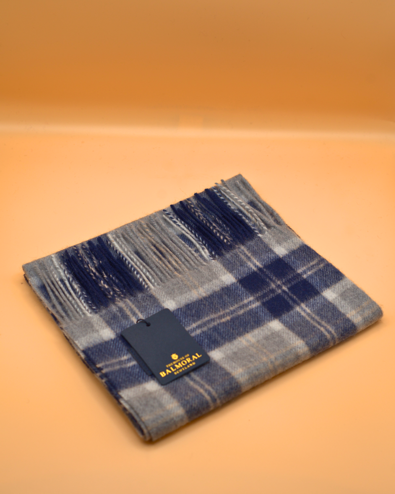 100% Cashmere Tartan Scarf by Balmoral