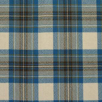 100% Wool Tartan Bow Tie - Stewart Muted Blue